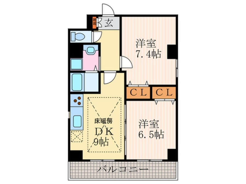 間取図 リバティ四条烏丸
