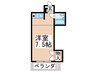 ヴィレッジ雅 1Rの間取り