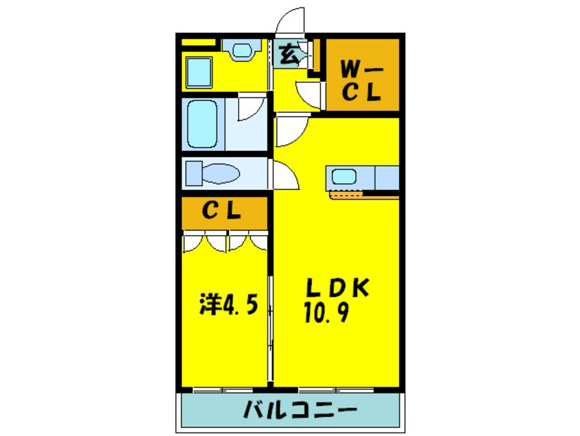 間取図 エクセルコ－ト・天美