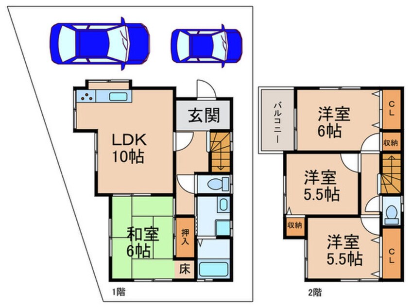 間取図 城北借家