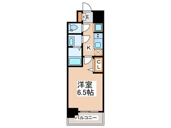 間取図 ﾌﾟﾚｻﾝｽOSAKADOMECITYﾋﾞｰﾂ(813)