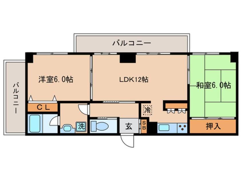 間取図 エグゼ東山
