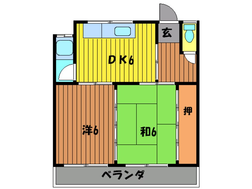 間取図 ハイロ－ズマンション１号館