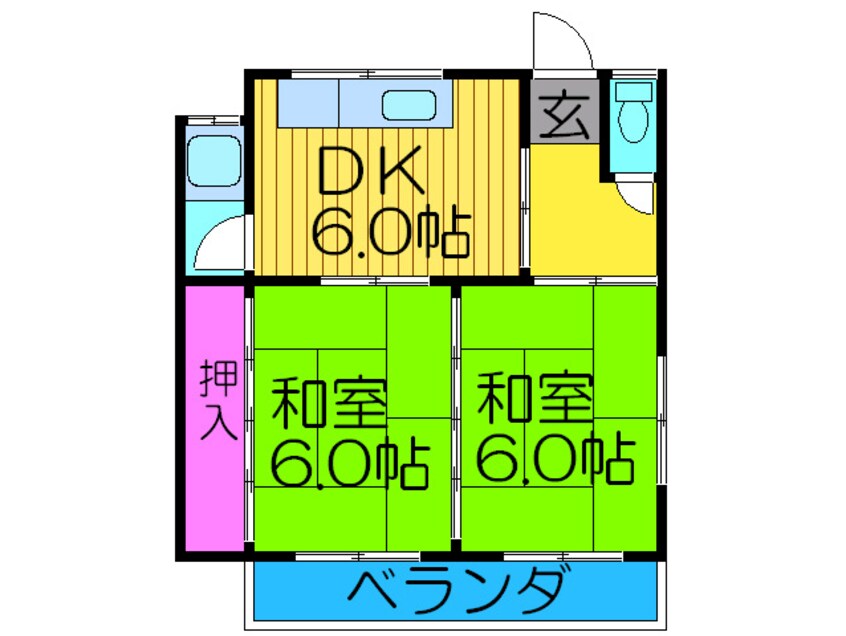 間取図 ハイロ－ズマンション１号館