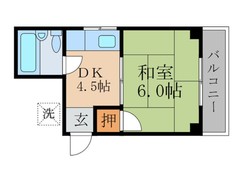 間取図 ベルエール桃山Ｂ棟