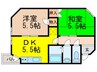 パラティ－前本 2DKの間取り