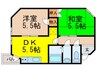 パラティ－前本 2DKの間取り