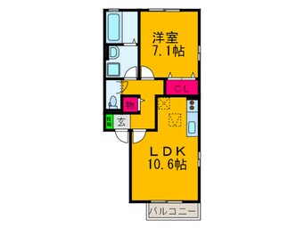 間取図 ルミエ－ル・Ｋ