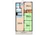 コーポ上口 3DKの間取り