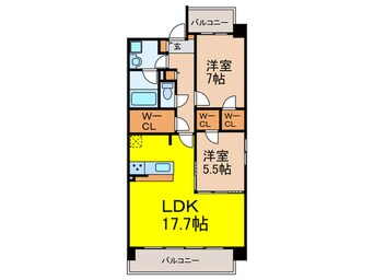 間取図 ドルフコ－トＫ