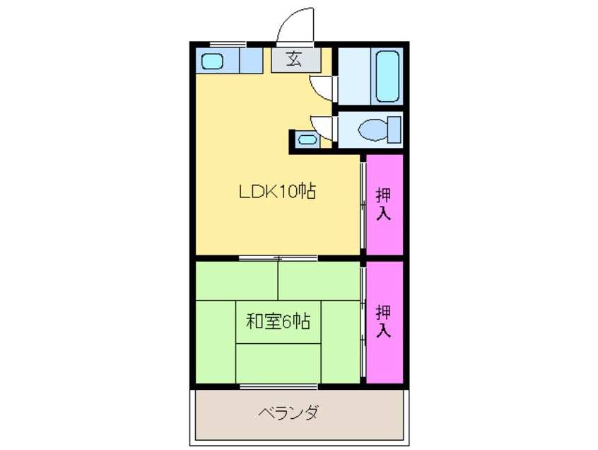 間取図 日野上ハイツ