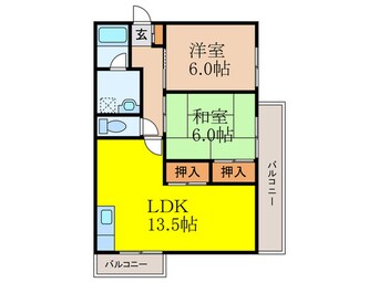 間取図 メゾンマツワⅡ