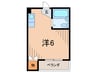 寺下ハイツ 1Rの間取り