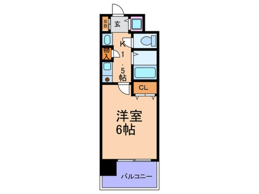 間取図 プレサンス梅田インテルノ(402)