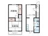 グランディア新長田 2LDKの間取り