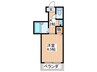 橋本マンション 1Kの間取り