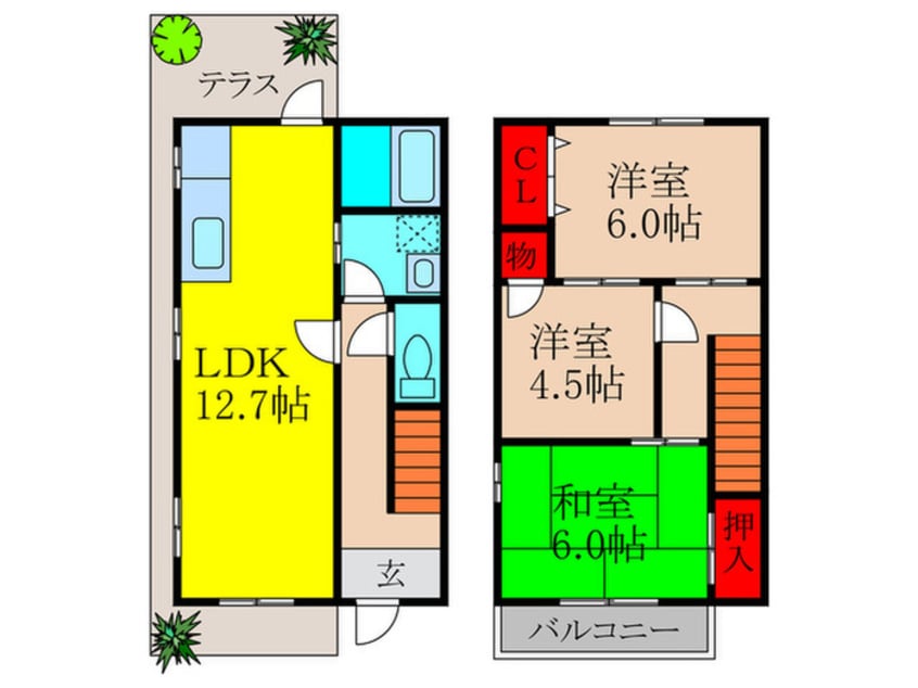 間取図 メゾンカンフリエ