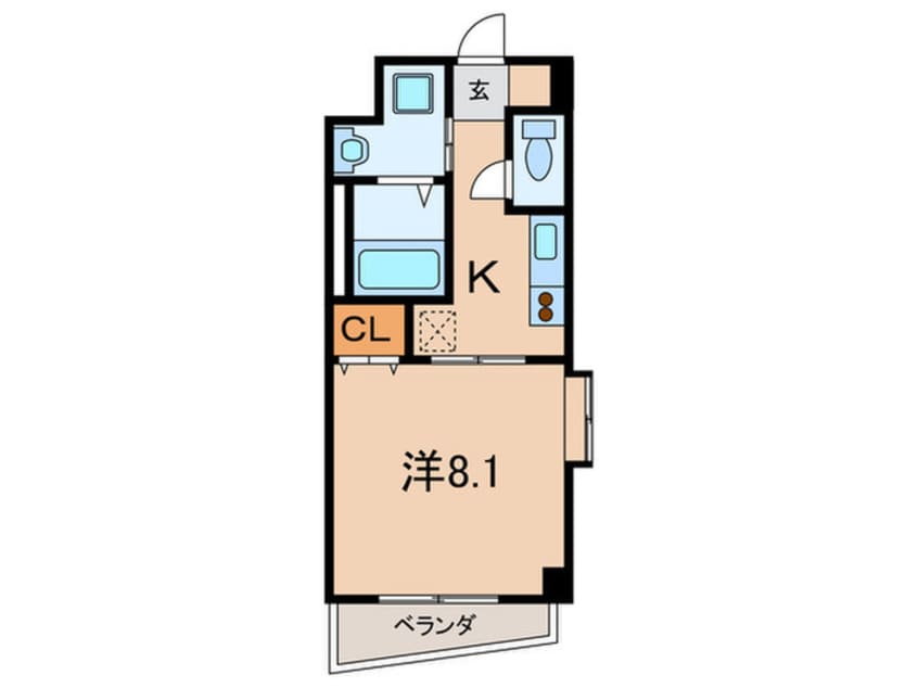 間取図 エスポワ－ル御影