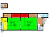雛倉文化 2Kの間取り