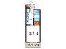 ロイヤルヒル神戸三ノ宮（609） 1Kの間取り