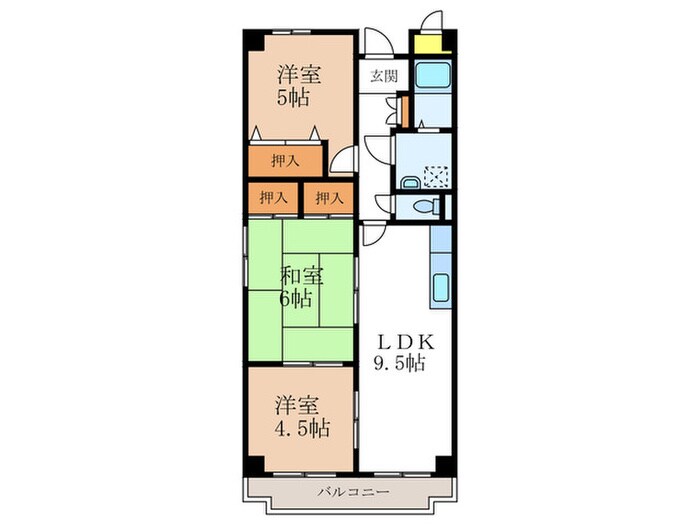 間取り図 ドムール有栖川