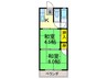 大和ハウス 2Kの間取り