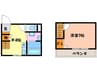 メゾン清杜 1Kの間取り