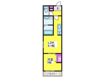 間取図 フジパレス上住吉