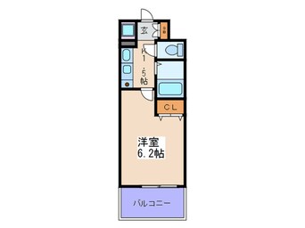 間取図 プレサンス梅田インテルノ(505)