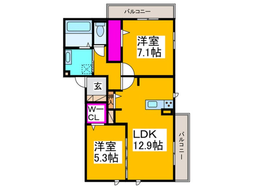 間取図 エスト山王