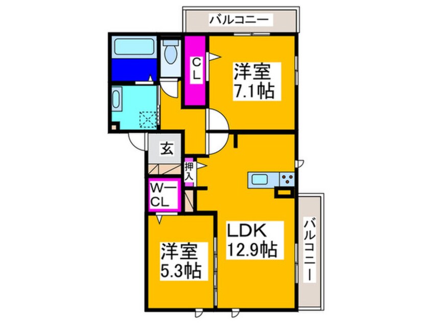 間取図 エスト山王