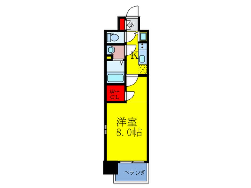 間取図 ﾌﾟﾛｳﾞｨｽﾀ京橋ﾉｰｽｹﾞｰﾄ(901)