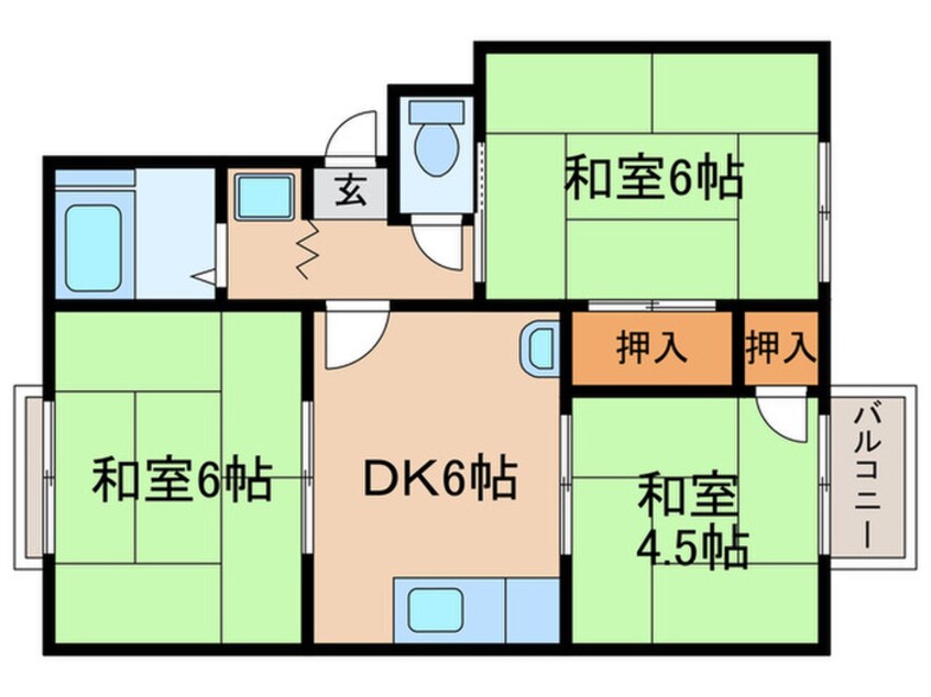 間取図 コープハイツ新