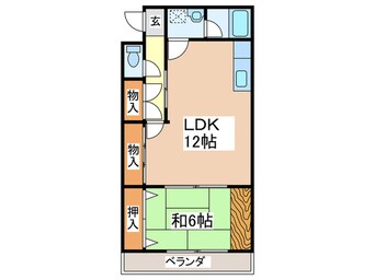 間取図 サンウエストニシノ