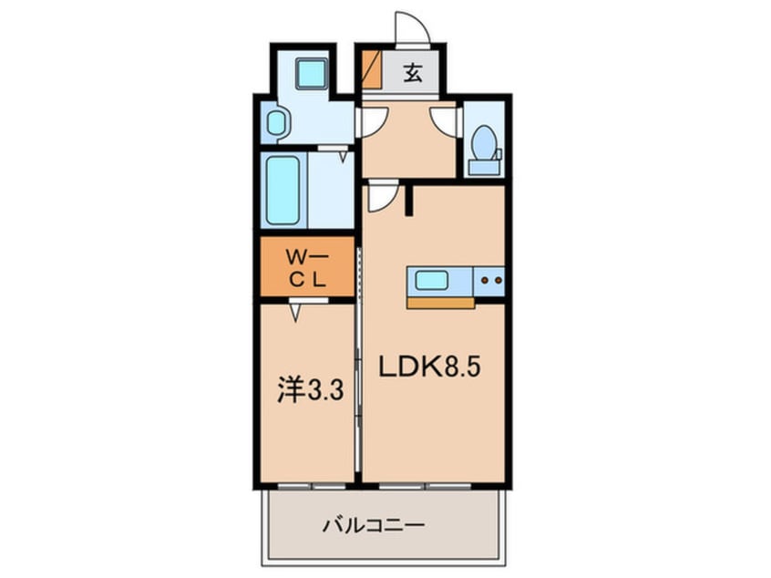 間取図 ﾌﾟﾚｻﾝｽ神戸長田ﾏﾘｴﾝﾄ(0907)