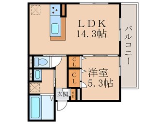 間取図 ラフィーネ丹波橋