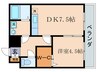 セジュ－ルＡ＆Ｍ 1DKの間取り