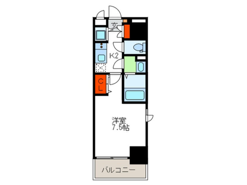 間取図 エスリード大手前(811)