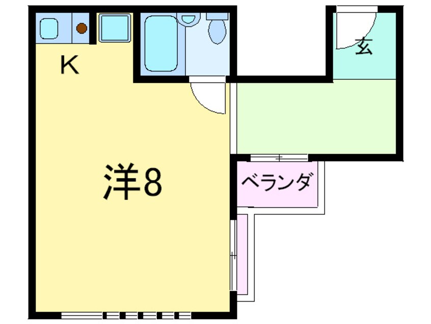 間取図 クリフサイド西岡本