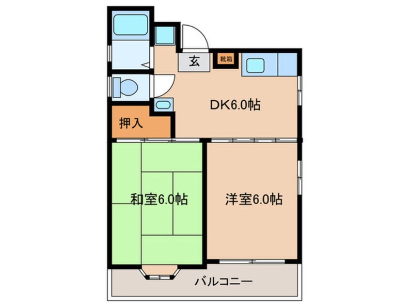 間取図 ファミ－ルＫ＆Ｍ