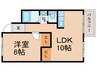 保田マンションⅠ 1LDKの間取り