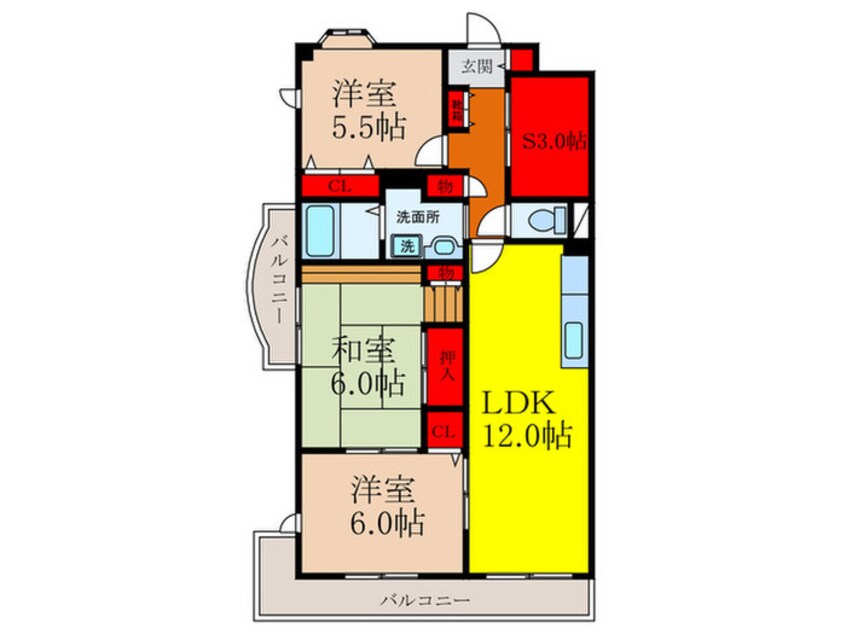 間取図 サニ－ウェル南茨木