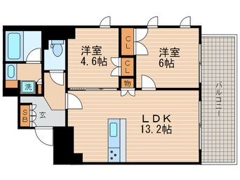 間取図 ﾌﾟﾗﾈｽｰﾍﾟﾘｱ京都四条河原町(802)