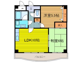 間取図 フローリッシュ北田