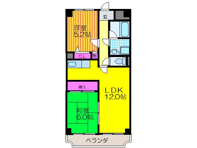 間取り図 フローリッシュ北田