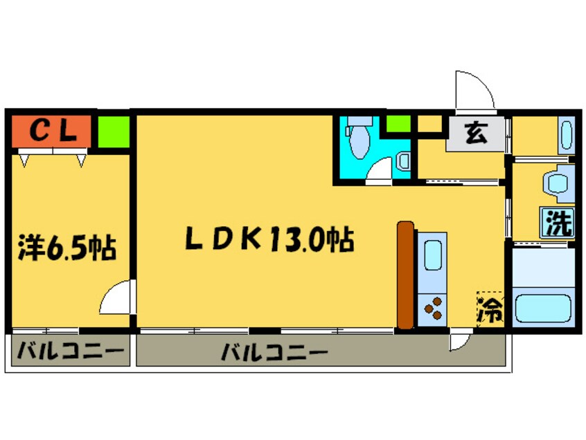 間取図 シュシュパルク六条院