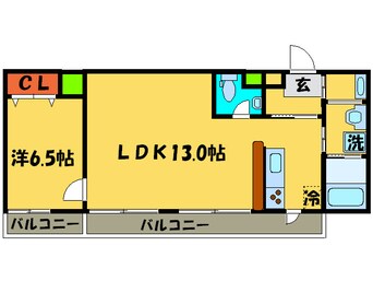 間取図 シュシュパルク六条院