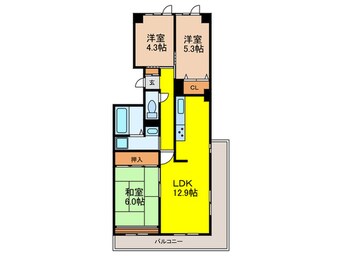 間取図 メゾン宝塚山本（514）