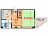 藤マンション 2Kの間取り