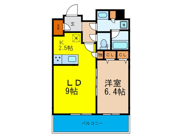 間取り図 ﾚｼﾞｭｰﾙｱｯｼｭ中之島SOUTH